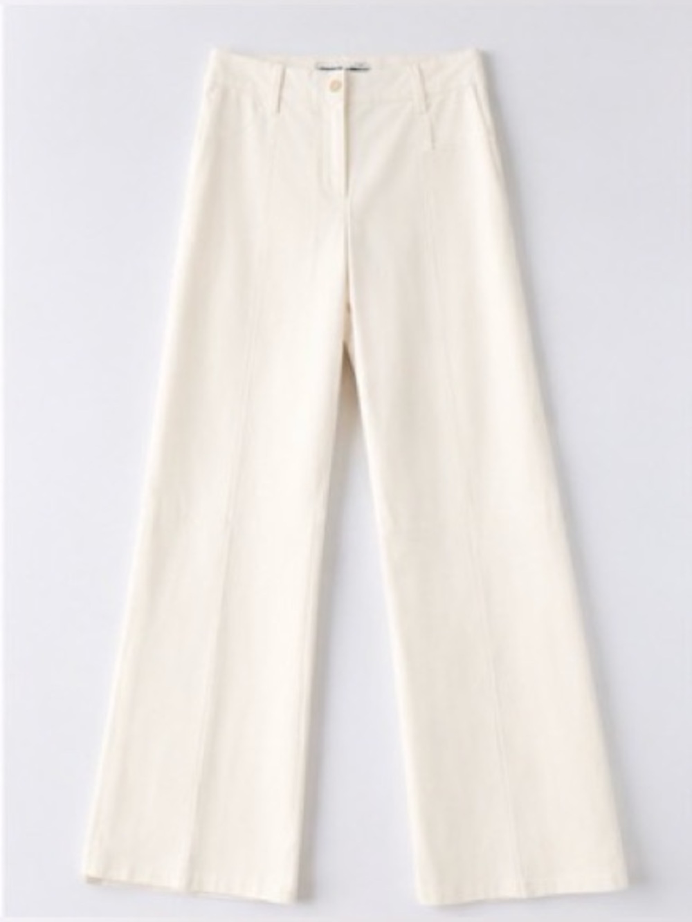 [Dolce & Gabbana] Ivory Wide Leg Pants IT 38 Made in Italy